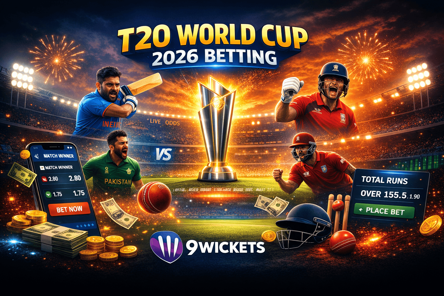 T20 World Cup 2026 Betting: Odds, Predictions & Match Markets