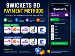 9Wickets BD payment methods deposit and withdrawal guide