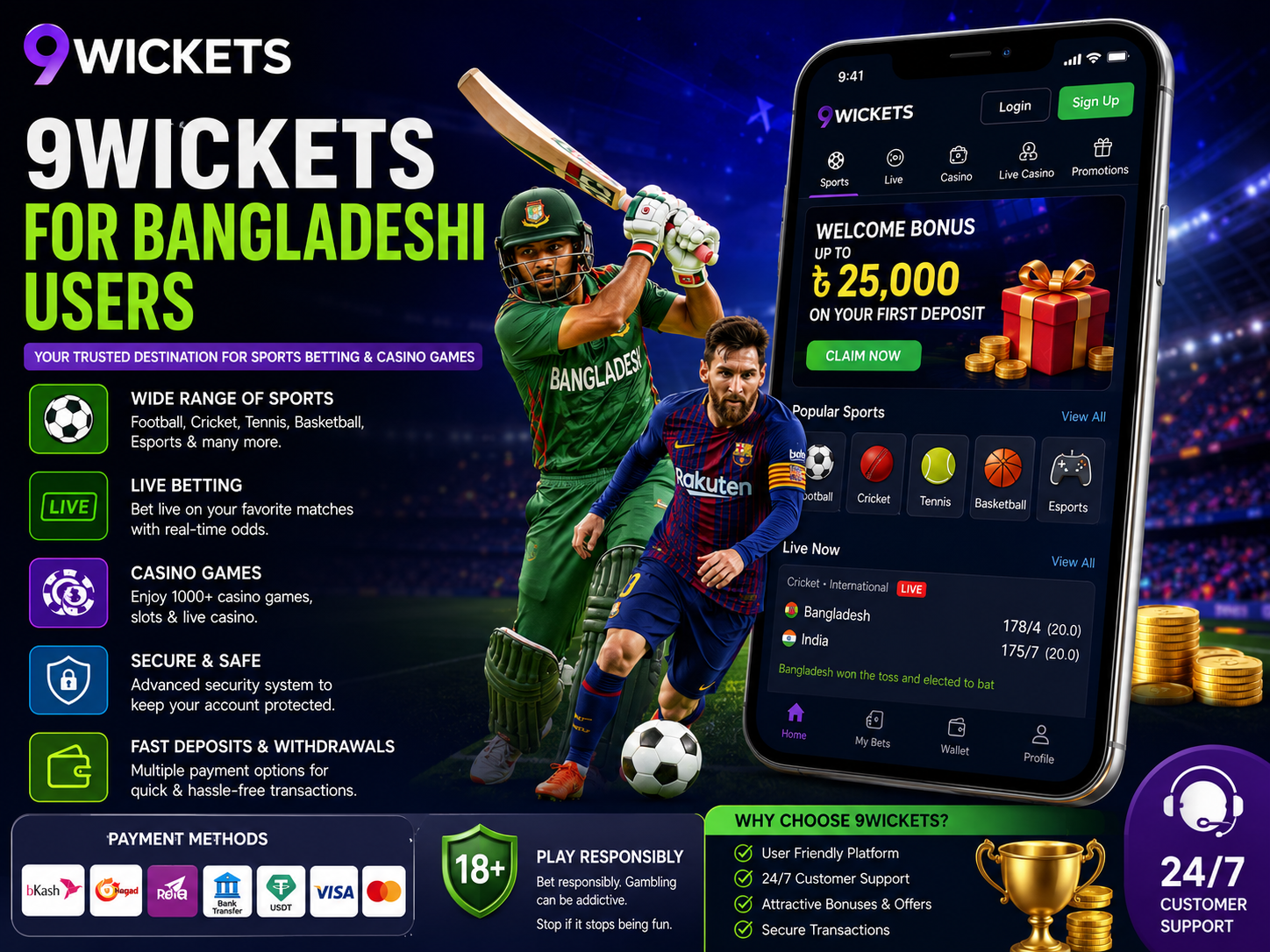 9Wickets for Bangladeshi Users: Features, Access, Security Guide.