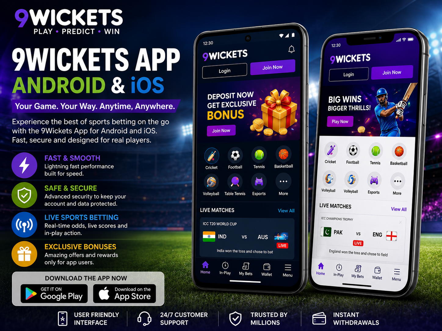 9Wickets App Android iOS Mobile Guide for BD Users