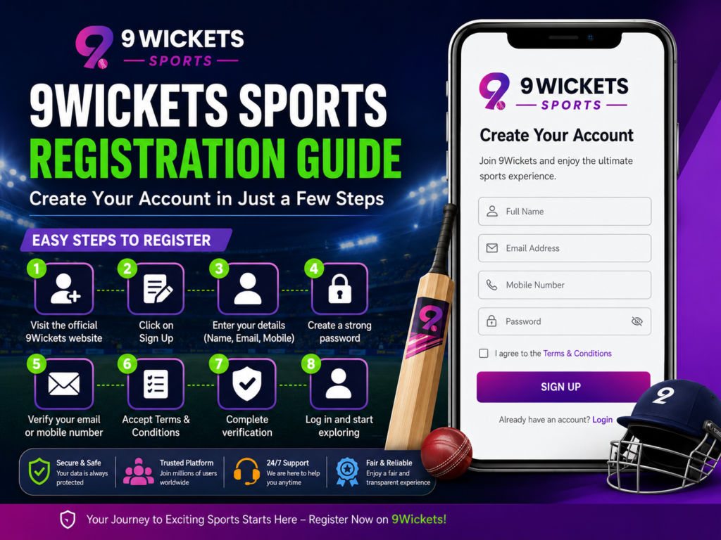 9Wickets Sports Registration Guide