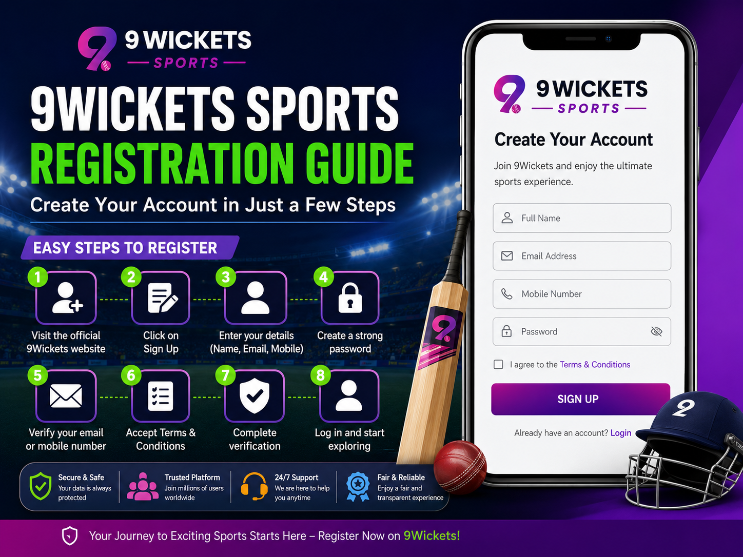 9Wickets Sports Registration Guide: Fast Account Setup