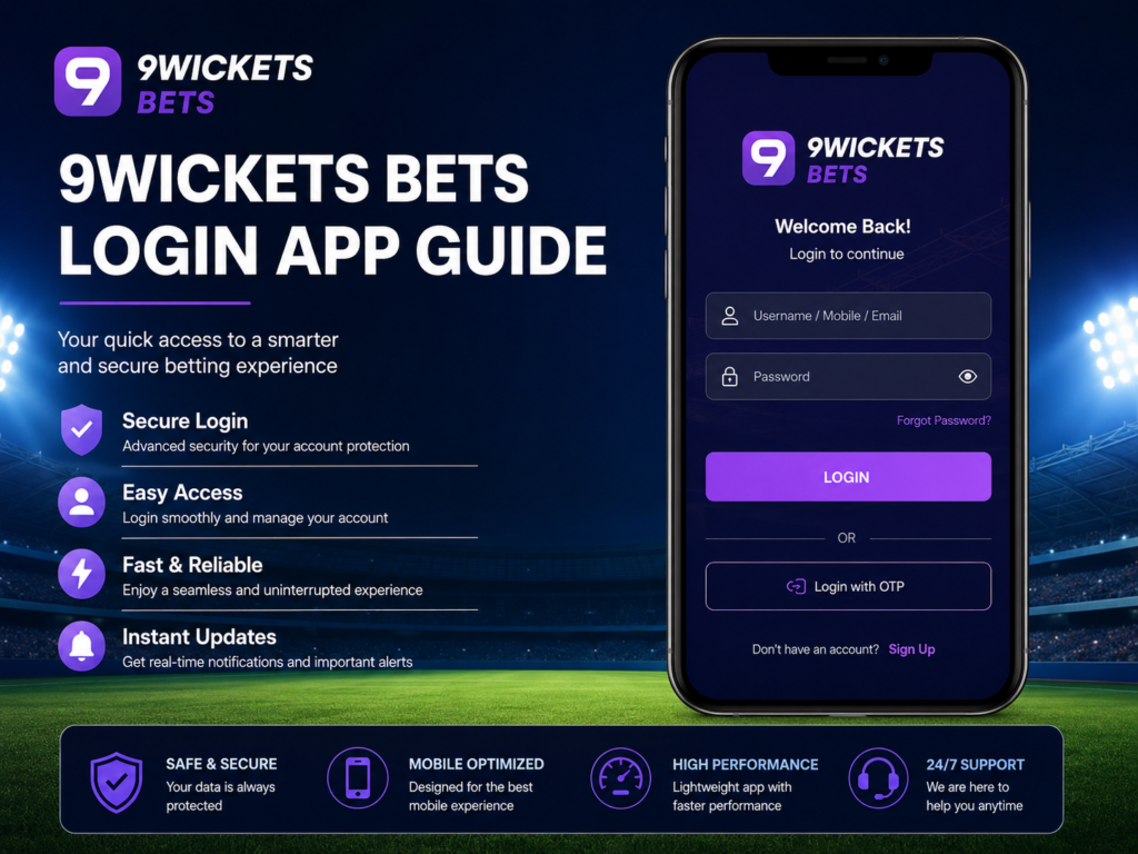 9Wickets Bets Login App