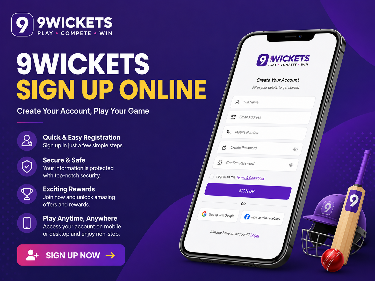 9Wicket Sign Up Online Process Explained for New Users