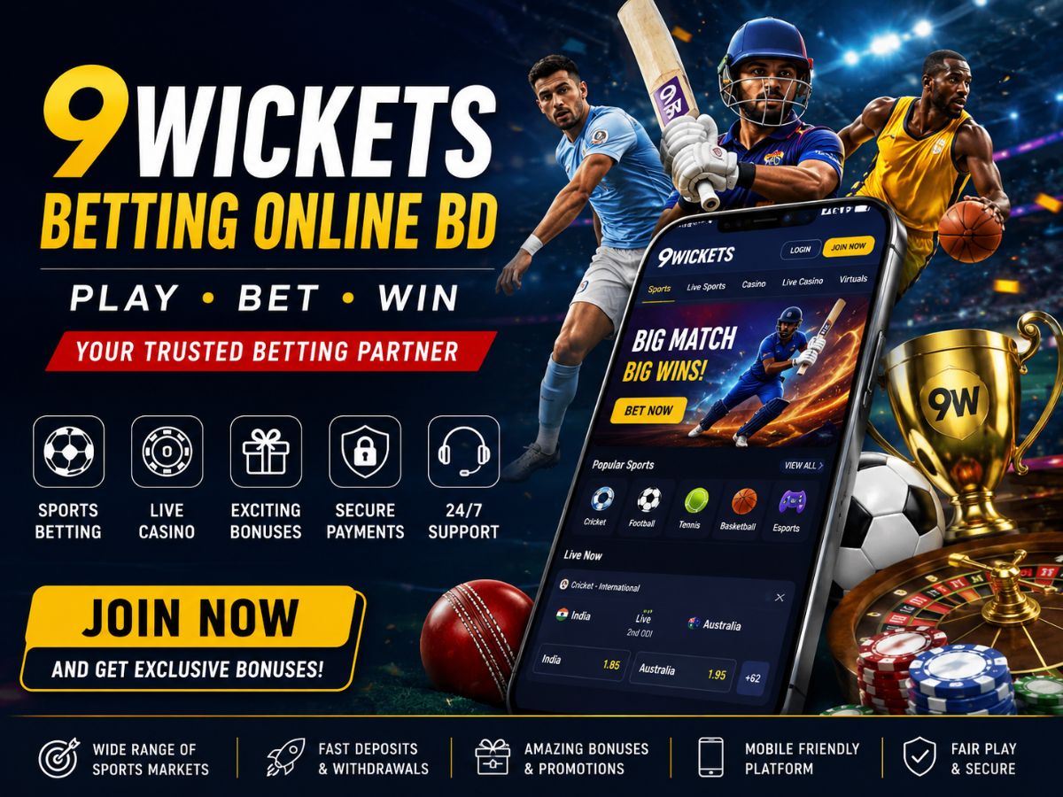9Wickets Betting Online BD: A Complete Guide to Sports Betting.