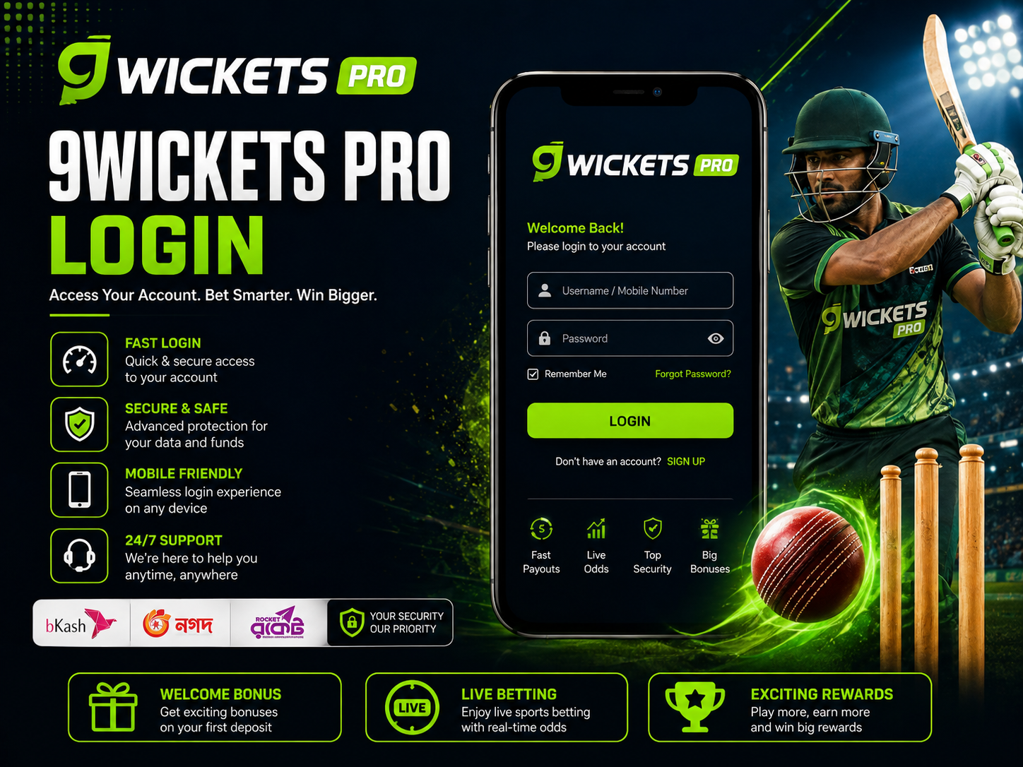 9Wickets Pro Login: Complete Sign In and Account Access
