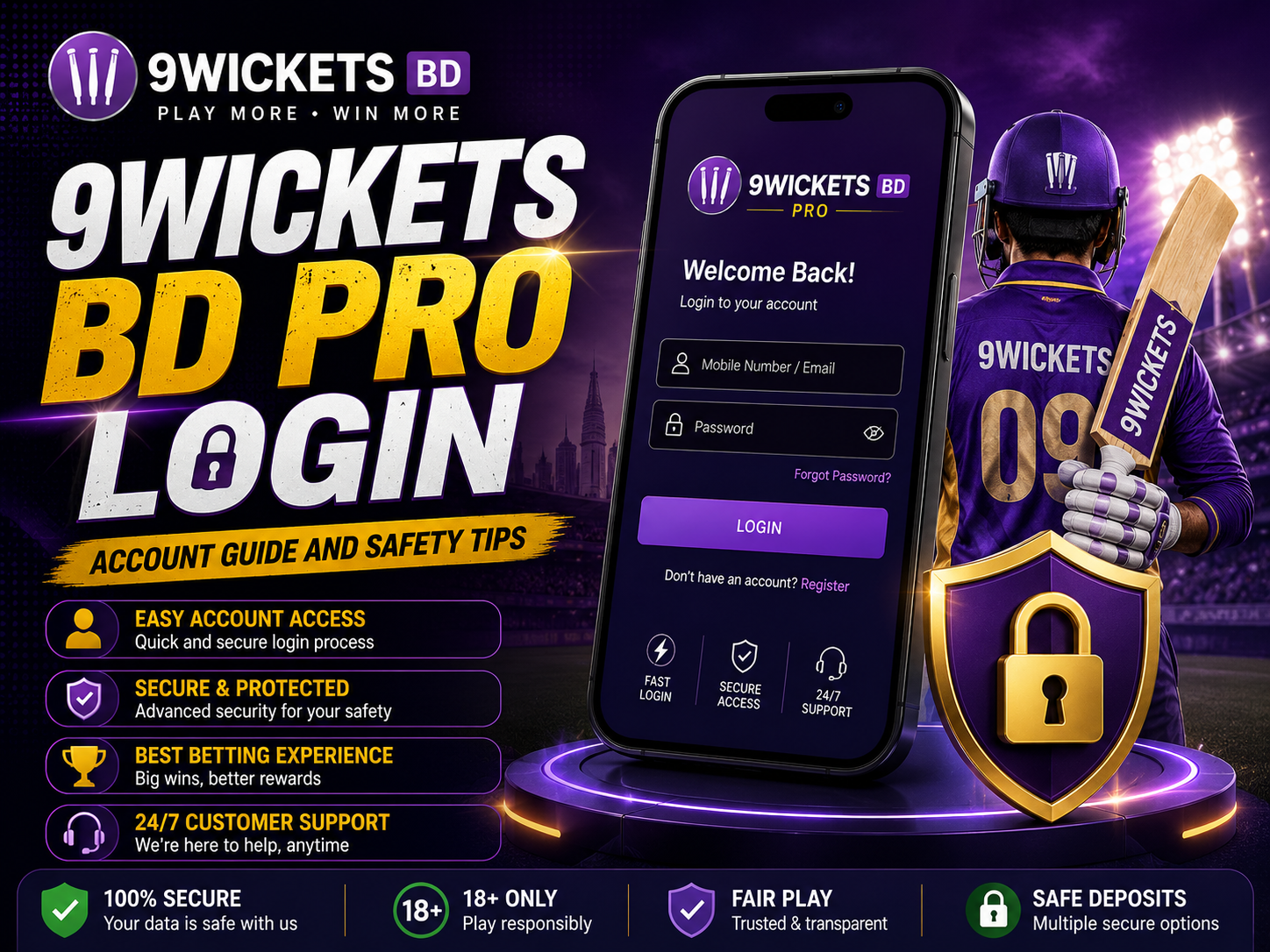 9Wickets BD Pro Login: Account Guide and Safety Tips