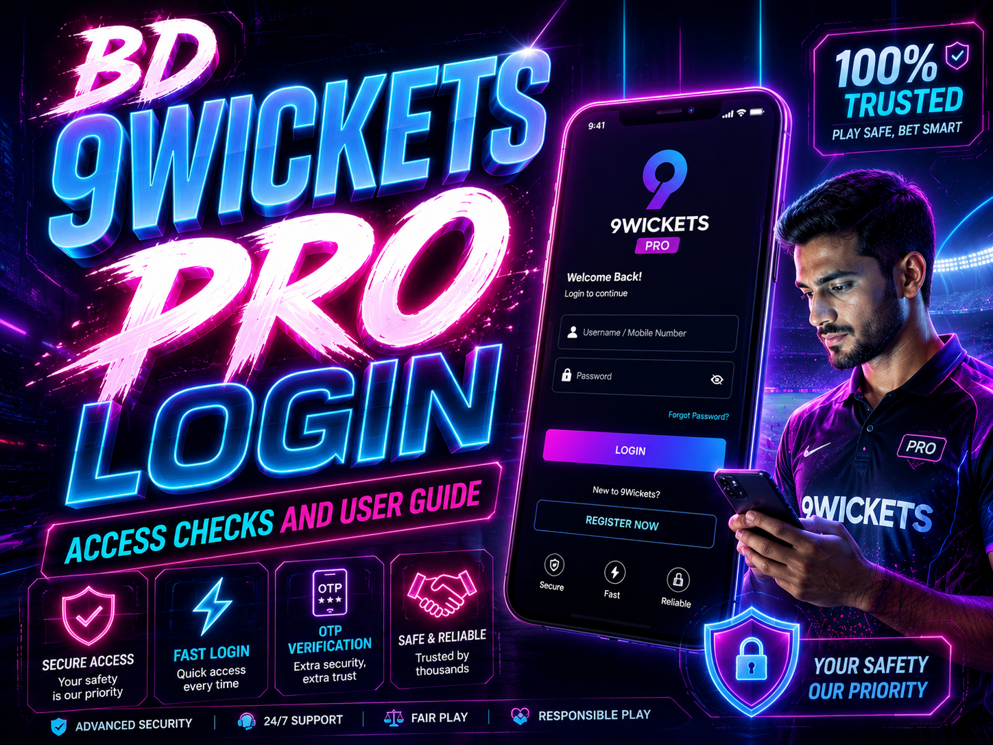 BD 9Wickets Pro Login: Safety, Legal Risks and Security